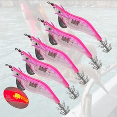 전자에기 문어에기 LED발광에기, 5개