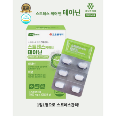 [코오롱제약] 스트레스케어 엔 테아닌(500mg x 30정)1일1알로 직장인 수험생 육아등 스트레스관리 긴장완화 릴렉스 감태 오미자 홍경천등 기능성원료배합, 500mg x 90정(3달분)