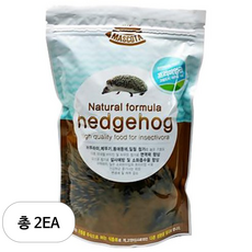 서울아쿠아룸 네츄럴 포뮬러 프리미엄 고슴도치사료, 600g, 2개