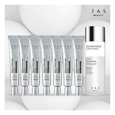 [JAS] [대용량7개+세럼1개] 쟈스 화이트 토닝샷 코어크림 40ml*7개 + 글루타치온, 1개