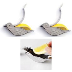 스텐 버드스퀴저 수동 레몬 라임 짜개 착즙기 새모양 스퀴져, 버드, 3개, 1ml