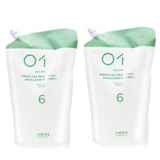 아모스프로페셔널 녹차빛채 디벨로퍼 6(산화제) 1000ml 2개, 1L