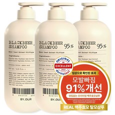 바이아우어 맥주효모 블랙 비어 이스트 샴푸, 1L, 3개