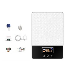 가정용 DMWD 6000W 인스턴트 전기 온수기 작은 3 초 속도 열 샤워 탱크없는 욕실 목욕 기계, 01 White_01 CHINA