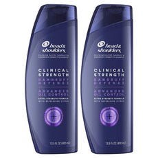 Head & Shoulder 샴푸 2개 클리니컬 스트렝스 Anti Dandruff and Scalp Care Clinical Strength 두피샴푸 400ml 두피 가려움