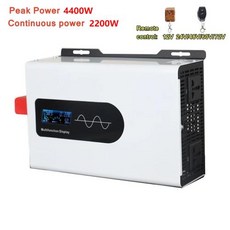 인버터 60V 220V 사인파 DC 태양광 보조배터리 24V AC 12V 하이브리드 충전기 220V 96V 순수 48V 5200W 72V 휴대용, 1개