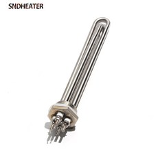 SNDHEATER 에너지 풍력용 DC 가열 요소 DN25 32mm NPT BSP 12V 24V 36V 48V 300W 600W 900W 1 2 1 5KW 1 인치 1pc, without accessories, 300W 200mmL 304SS, 1개, 26) 24V - 300W 200mmL 304SS -