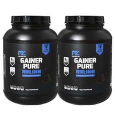 1+1 마켓디 게이너 퓨어 4kg 식물성 단백질 살찌는 보충제 헬스 벌크업 멸치 체중증가제, 2통