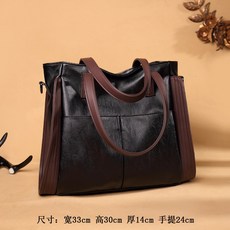가죽숄더백 홍콩 트렌디한브랜드 2020뉴타입 대용량 부드러운가죽가방 가방여성 심플 빅사이즈가방 휴대용가방 숄더백 여성가방