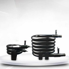 냉각기 증발기 0.5 hp 제빙기 수냉식 에어컨 케이싱 콘덴서 스네이크 민물 라디 코일, 1개, 0.5 HP(노즐 스레드)