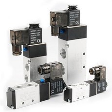 4v21008 공압밸브 전기 솔레노이드 밸브 제어 공기가스 자기 5방향 2위치 DC12V 24V AC110V 220V 코일 전압 1Pcs 4V21008w SL602DC24V, DC24V, 4V210-08 w SL602