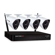  Night Owl Home Security Camera System with 4 Wired 4K Ultra HD Indoor/Outdoor Cameras with Night Vision and 1 TB Hard Drive, White 