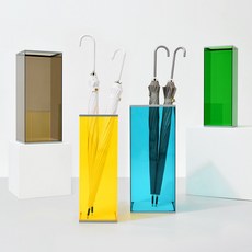 아크릴 우산꽂이 규조토 우산보관 정리함 사각, 블랙그레이, 1개