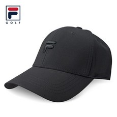 휠라 골프 모자 스포츠 캐주얼 캡, 올블랙, 1개