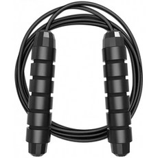 Pubiao Jumping Rope 조정 가능한 PVC 코팅 강철 케이블 베어링 줄넘기 성인 여성용 폼 손잡이 홈 아웃도어 크로스핏 지방 연, 단일옵션