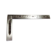 15cm 신와 스퀘어 62009 양면눈금 스텐직각자 양면직각자 신와직각자 150mm SHINWA 토탈공구, 1개