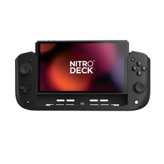 CRKD Nitro Deck Black 닌텐도 스위치 & OLED 모델용 표준 에디션 - 편안함을 위해 제작됨 속도 ZERO 스틱 드리프트가 있는, 검은색