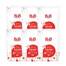 비앤비 유아세탁세제 1800ml, 1800ml - 6개, 1개