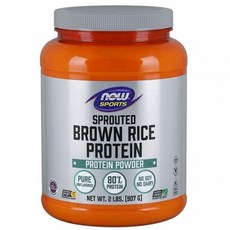 나우 스포츠 스프라우티드 브라운 라이스 프로틴 907g NOW Sports Nutrition Sprouted Brown Rice Protein, 1개, 기본