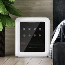 쿠잉 레트로 와인셀러 WC-15 화이트 미니 소형 저장고 924358