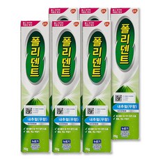 폴리덴트 의치부착재 내추럴 무향 70g, 1개입, 6개