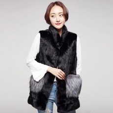 노블밍크실버숄