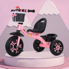 칠나무 프리미엄 유아용 세발 자전거 BDD1217-5, 핑크B(1-5세)