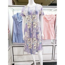 nc해운대 비비안
 비비안 (수비비안)+추가 소량입고 실크스타일 라벤더 엘레강스한 무늬 시원하고 부드러운 원단 여성 이지웨어 원피스 (NC해운대)EZ5108A
