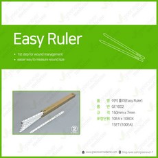 [기타] [그린에버] Easy Ruler 의료용 자 욕창 상처측정 100개
