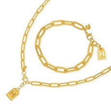 순금클립목걸이팔찌세트