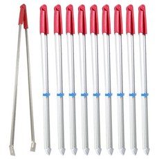 더사모아 청소 휴지 쓰레기 긴 다용도 70cm 환경 집게, 10개, 빨강