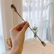 발리리아메탈 카페바리스타용품 칵테일바롱티스푼포크 25cm