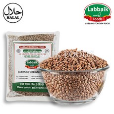 LABBAIK Sabut Kali Masoor Dal (Brown Lentil / Pulse) Massar Whole 900g 브라운 렌틸콩, 2개, 800g