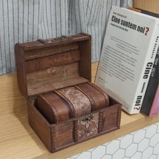 엔틱우드박스 레트로소품 트렁크박스 2P MDF상자