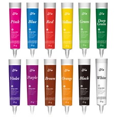 브레드가든 식용색소 NEW 아이싱칼라 제빵베이킹 색소 12종 SET, 25g, 1세트