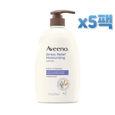 아비노 스트레스 릴리프 라벤더 바디로션 대용량 975ml x5팩 Aveeno Stress Relief Lavender Oatmeal Calm
