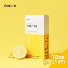 체크오 아르타민 1박스 레몬맛 총 2주분 마시는 아르기닌+비타민, 단품