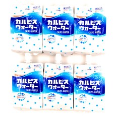 [정리 사] 칼피스 워터 파우치 300ml×6개