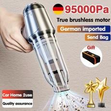 차량용 휴대용 무선 진공 청소기 95000Pa 3 인 1 자동차 120W 블로블 가전 가정 및 이중 사용 미니, Updated 2 hapa