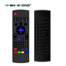마우스 2.4G 음성 BOX 제어 9.0 TV RF 에어 MX3 키보드 안드로이드 원격 H96 MAX IR X96 학습 백라이트 스마트 무선, 2)With Mic No Backlit, 1개