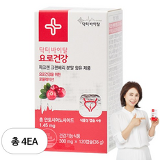 닥터바이탈 요로건강 크랜베리 방광영양제 36g, 120정, 4개