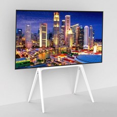 86인치 OLED LGTV 호환 대형 이젤형 티비거치대 스탠드 화이트