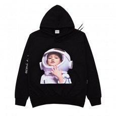 ACME DE LA VIE ADLV BABY FACE HOODIE BLACK ASTRONAUT