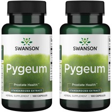 Swanson Pygeum Prostate Uninary Bladder Health 100 정 X 2 병, 2개, 100정