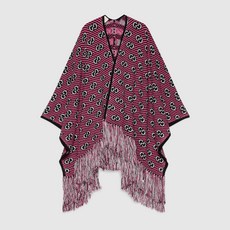 Gucci GG stripe jacquard poncho 578498 3GD40 1072