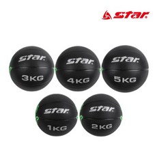 STAR 메디슨볼 블랙 1kg~5kg 메디신볼 재활운동 복근, 4kg, 1개