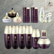 엘지생활건강 수려한 효 녹용콜라겐 기초(수액X2+유액X2+진액+활성고)+5ml(수액+유액)+삼단원액X3+멀티밤X2+(상품평시)리페어(에센스, 단일옵션