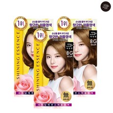 미쟝센 AP 샤이닝에센스 염색약 8G 밝은갈색x3개, 3개, 밝은갈색