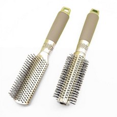 충전헤어롤 브러시 헤어 빗 실린더 곱슬 머리 롤링 라운드 도구 컬러, Roller Comb, 미국