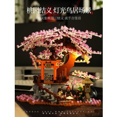 호환레고 삼국지 영웅 조조 여포 관우 유비 제갈량 셀력션, 도원결의(복숭아 나무 밑)조명 에디션
